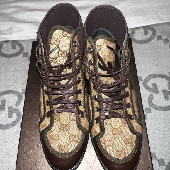 Authentic Gucci high top sneakers, size 5 - Picture 6 of 9